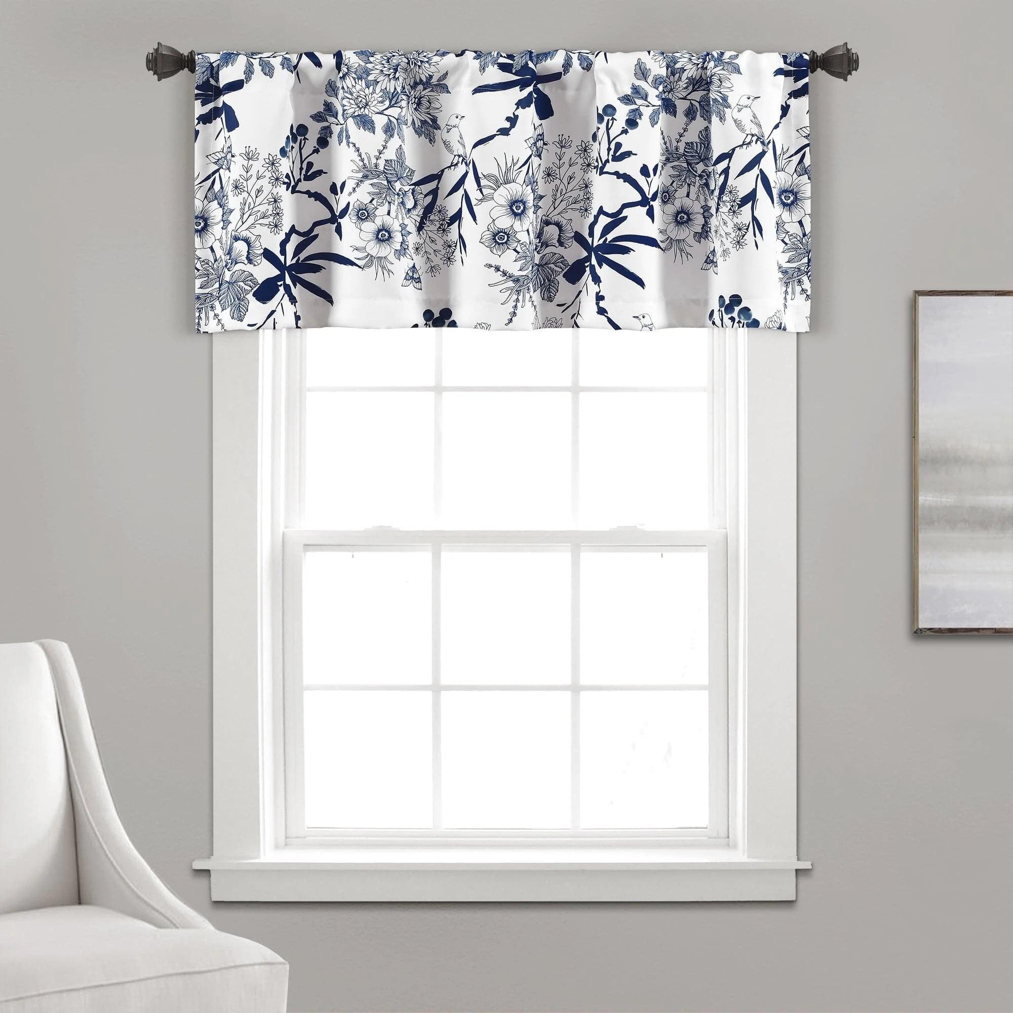 Lush Decor Botanical Garden Floral Tailored 52'' W Window Valance