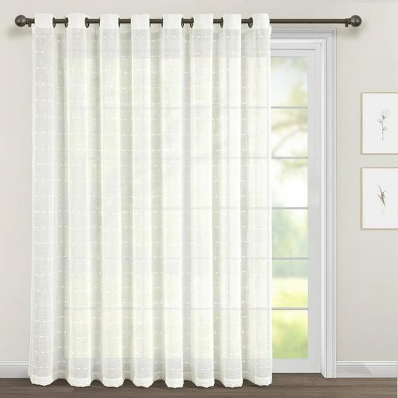 Lush Decor Solid Sheer Grommet Curtain Panels
