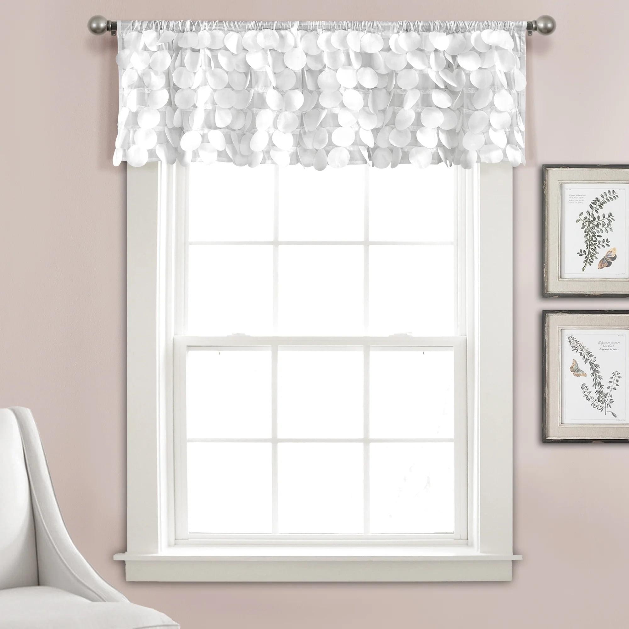 Lush Decor Gigi Scalloped Window Valance