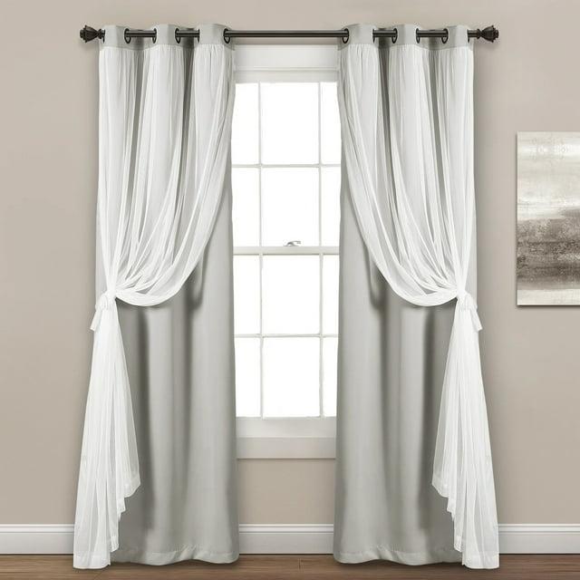 Lush Decor Polyester Blackout Curtain Pair (Set of 2)