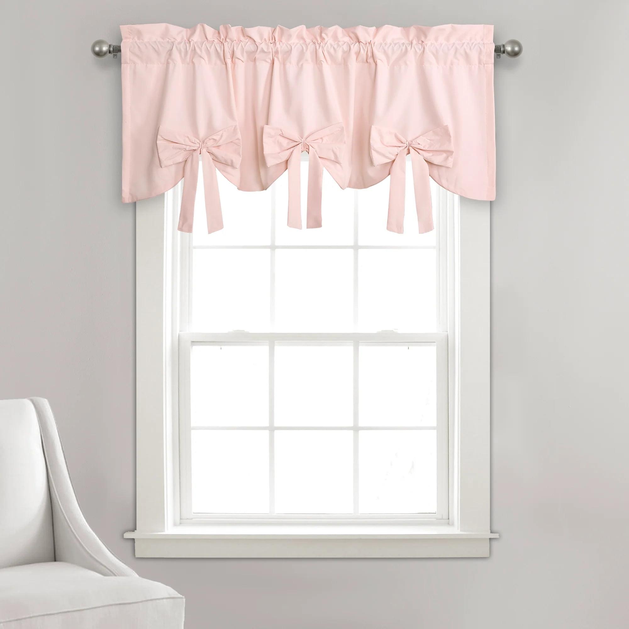 Melody Bow Scalloped 52'' W Window Valance