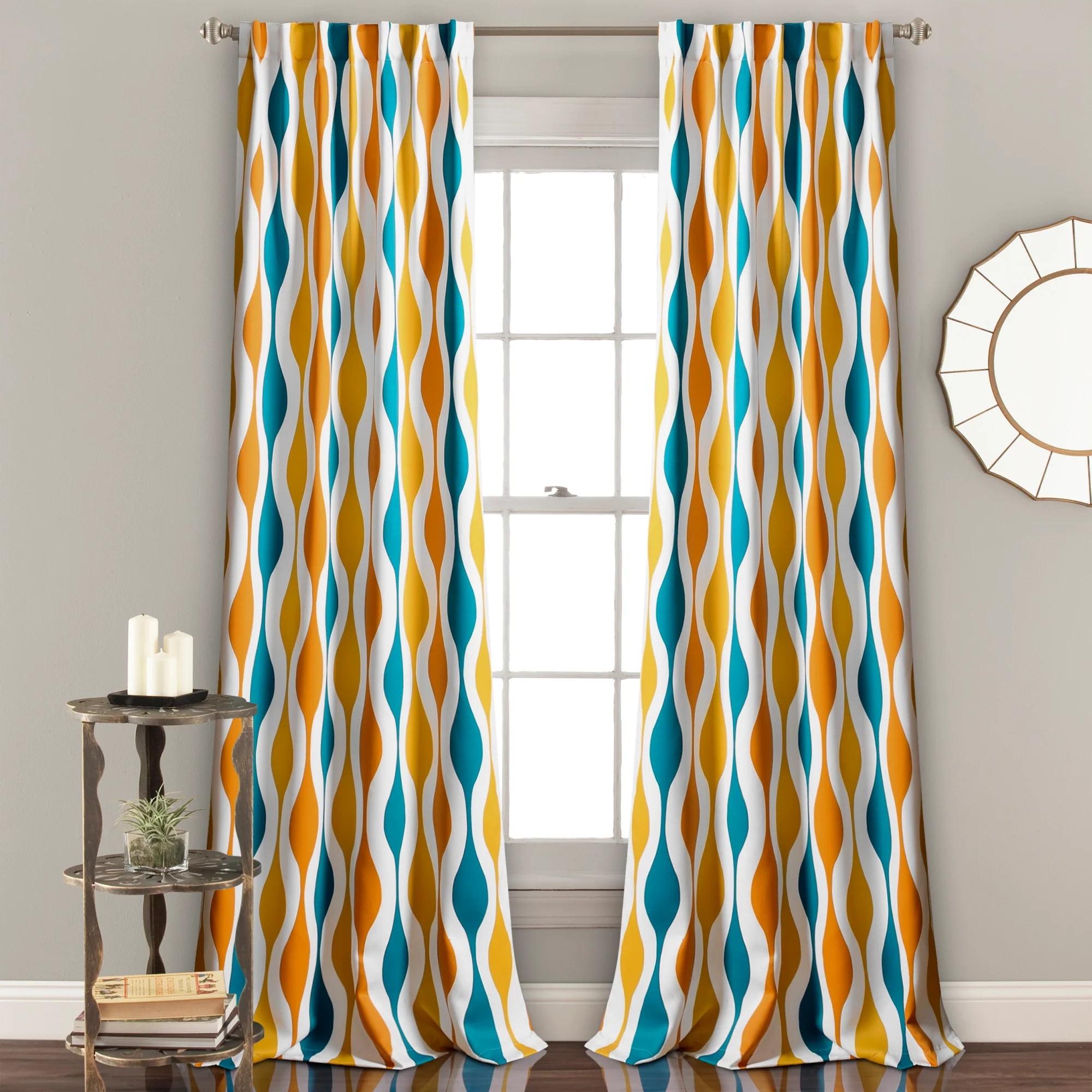 Polyester Room Darkening Curtain Pair (Set of 2)