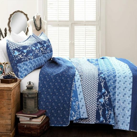 Lush Decor Royal Empire Cotton Reversible 3 Piece Quilt Set