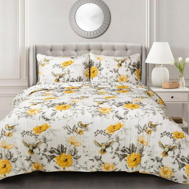 Lush Decor Floral Reversible Quilt Set