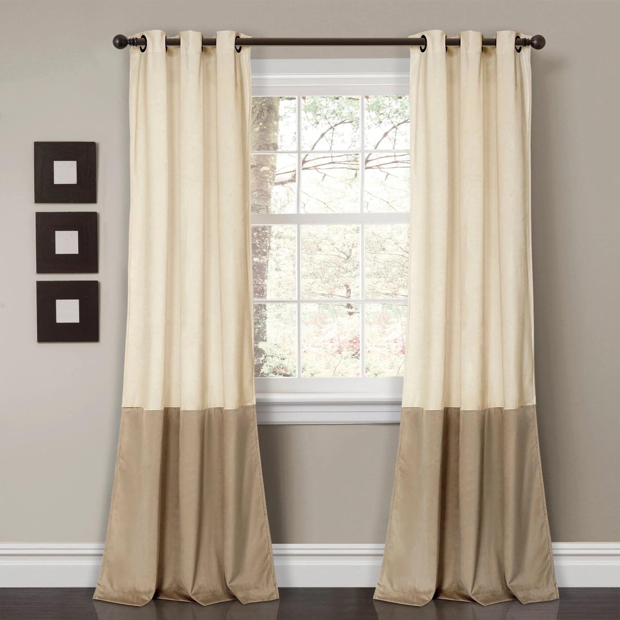 Lush Decor Prima Polyester Room Darkening Curtain Pair (Set of 2)