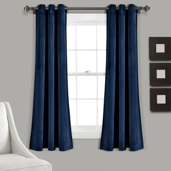 Lush Decor Prima Velvet Solid Velvet Room Darkening Curtain Pair (Set of 2)