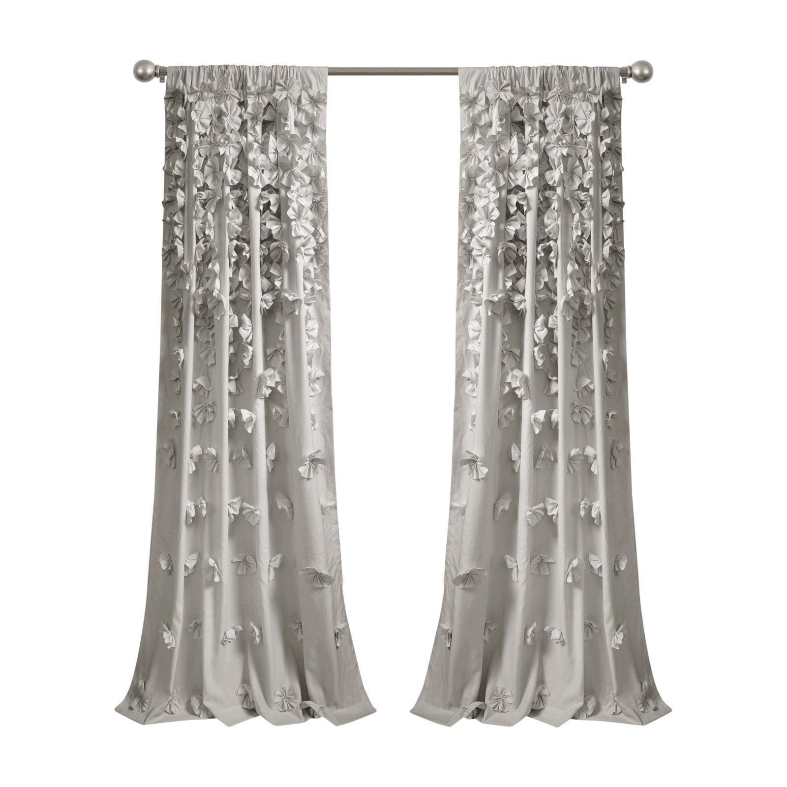 Lush Decor Riley Rod Pocket Curtain Panel
