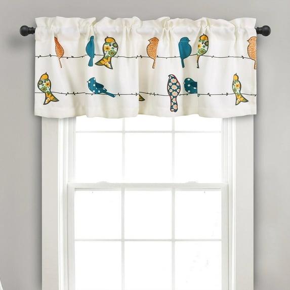 Torre & Tagus Rowley Birds Tailored 52'' W Window Valance