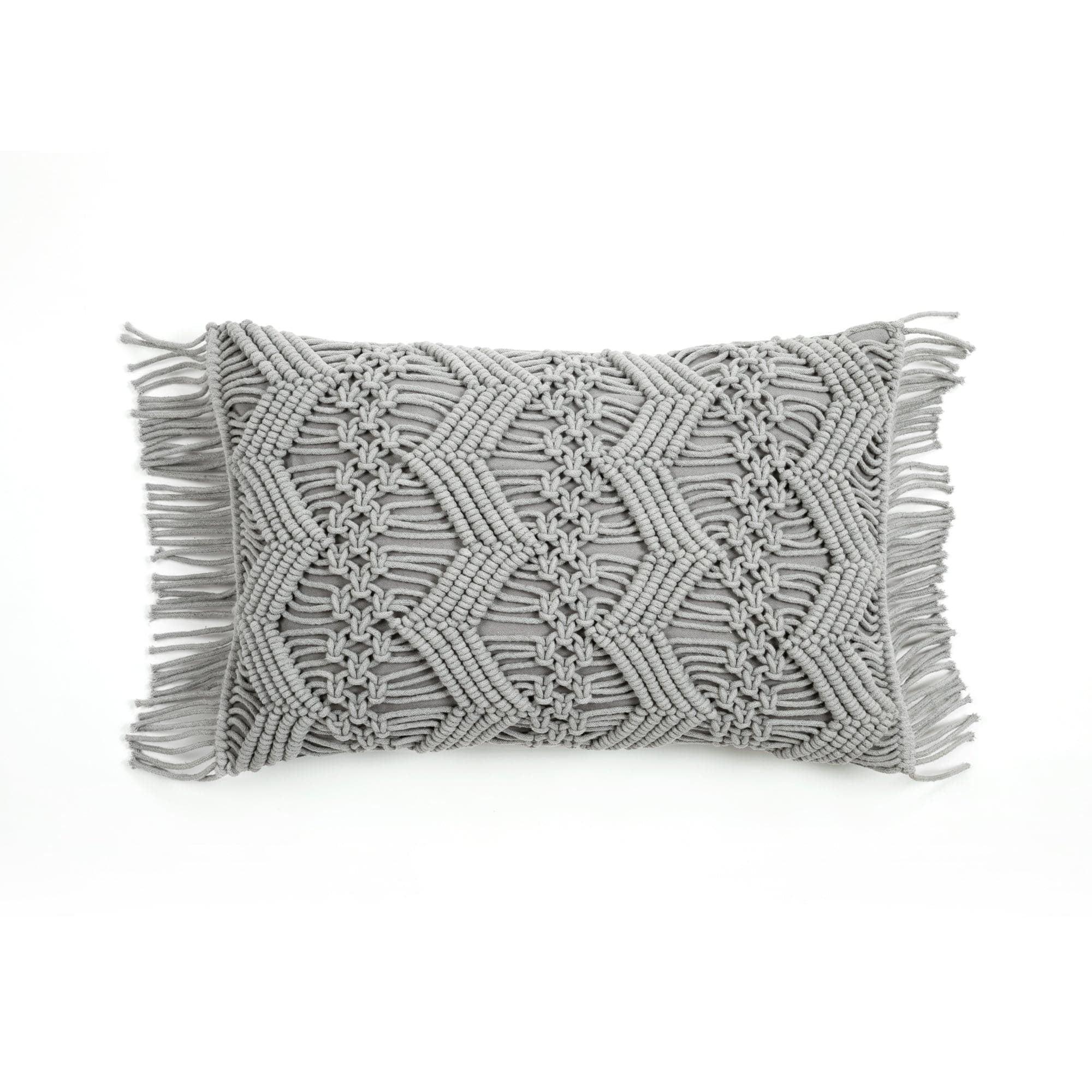 Lush Decor 100% Cotton Lumbar Rectangular Pillow Cover