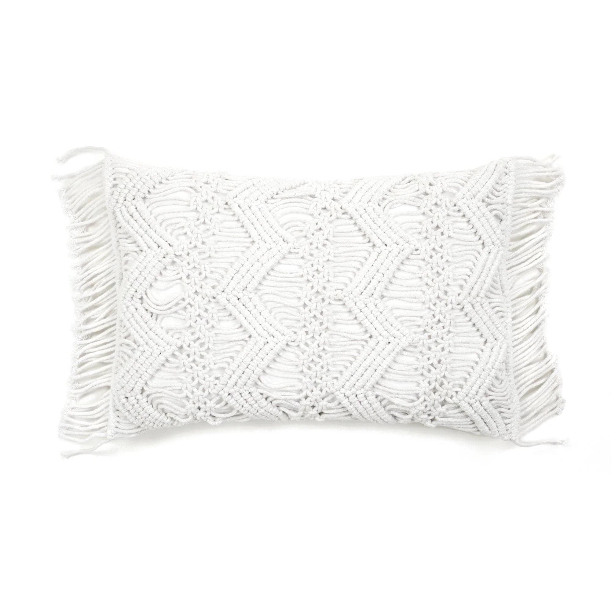 Lush Decor 100% Cotton Lumbar Rectangular Pillow Cover | Wayfair