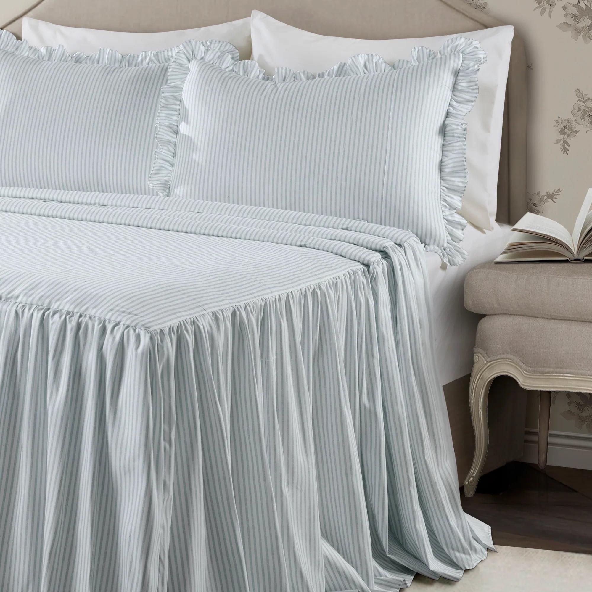 Ticking Stripe Bedspread - Lush Décor