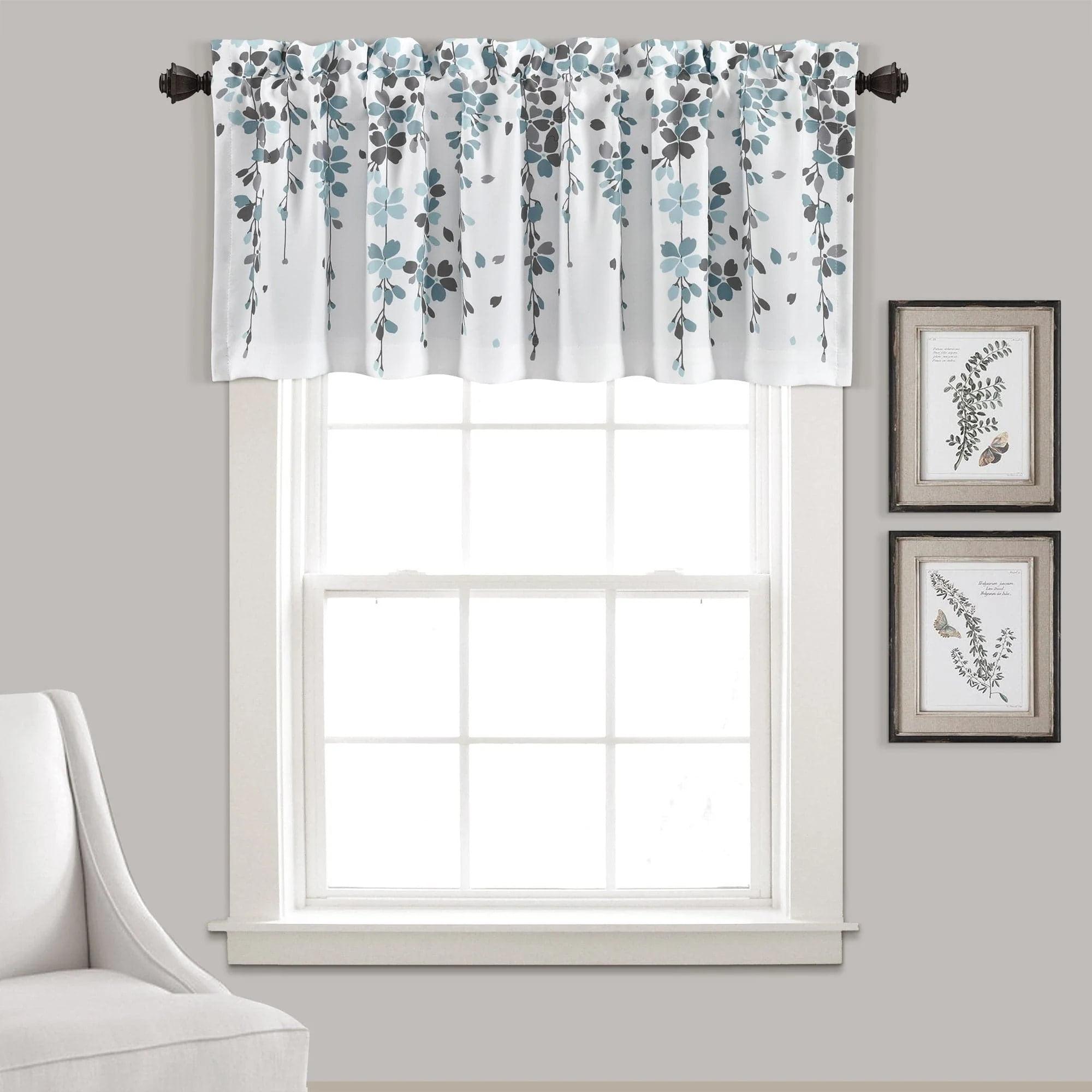 Lush Decor Floral Tailored 52'' W Window Valance