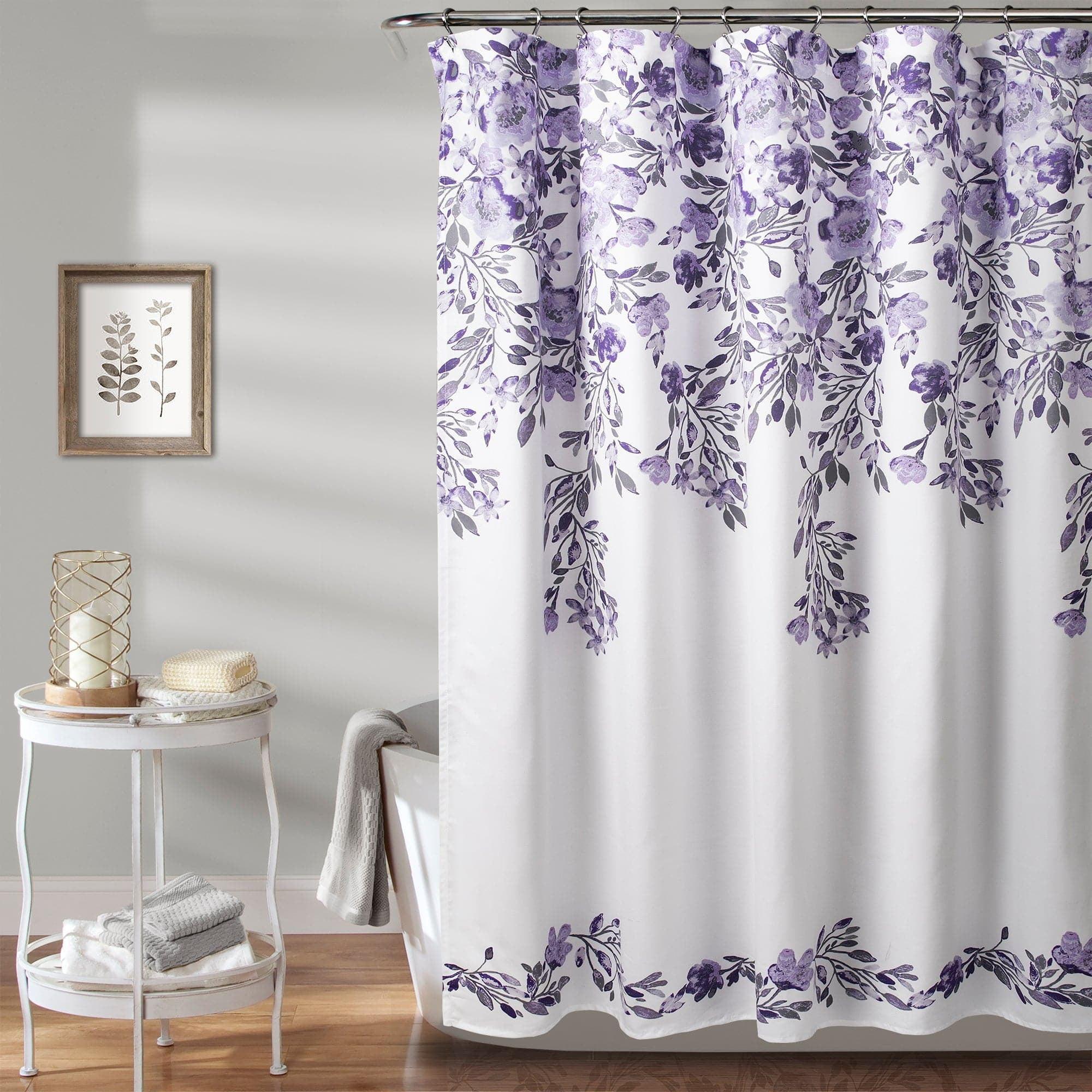 Lush Decor Tanisha Floral Shower Curtain