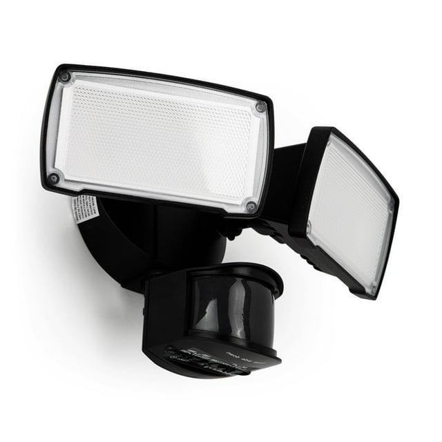 Lutec 10.43 x 5.41 x 6.52 Inches Outdoor Dual Head Home Security Floodlight