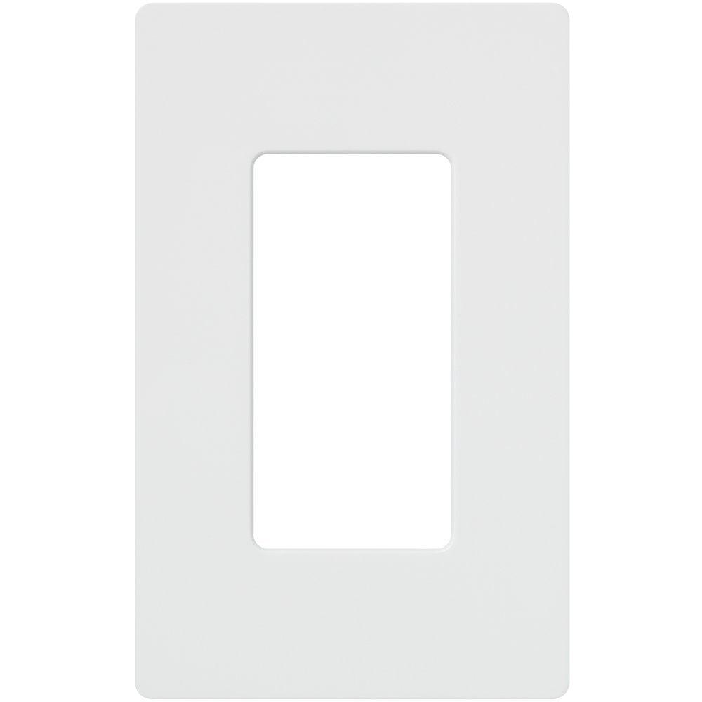 Lutron Cw-1-Wh 1-Gang Claro Wall Plate, White