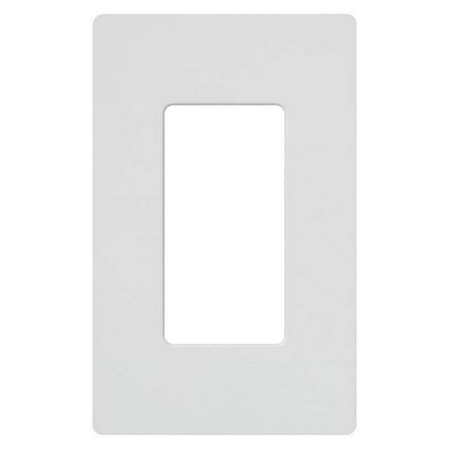 Lutron Cw-1-Wh 1-Gang Claro Wall Plate, White
