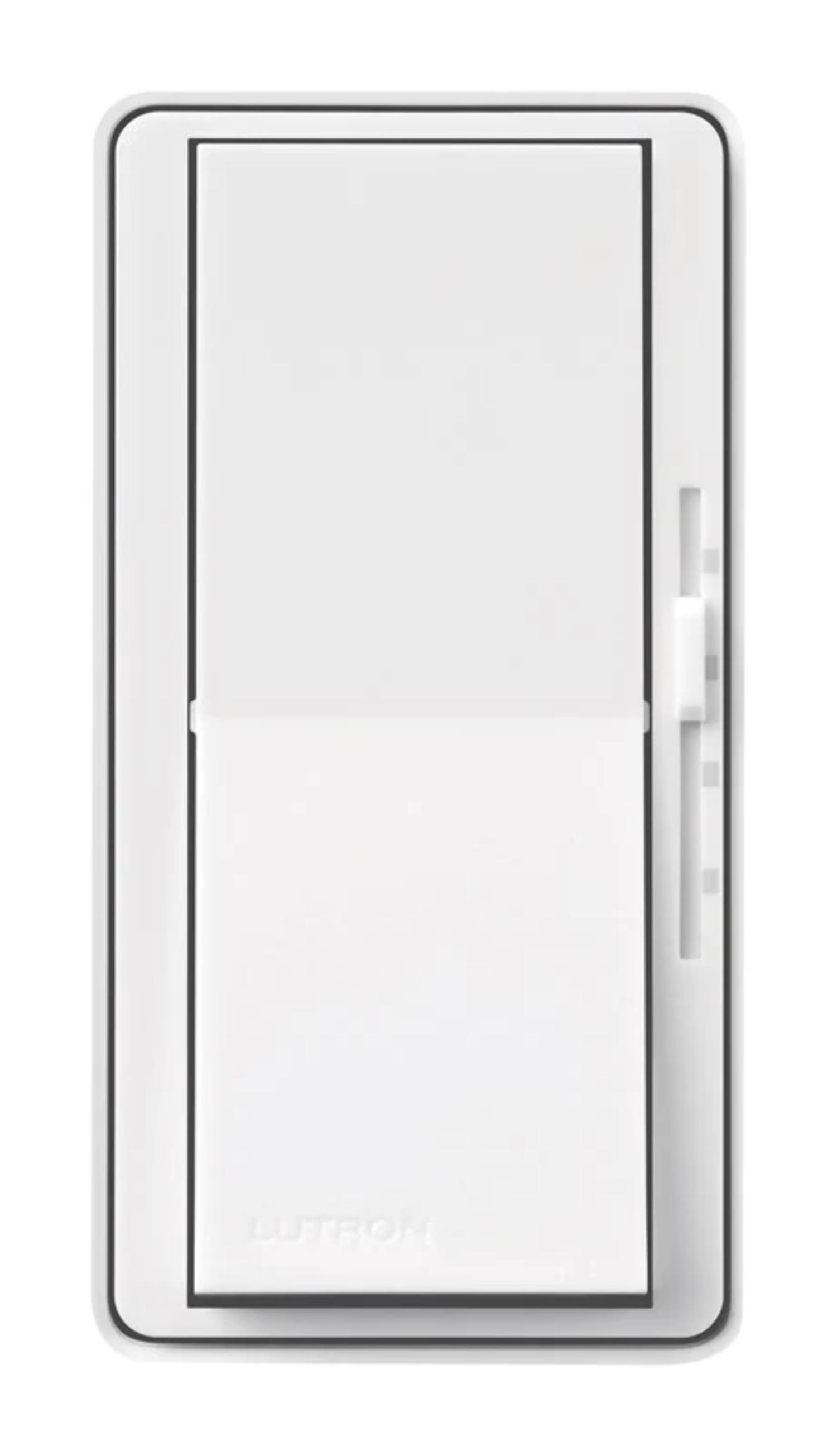 White In-Wall Rocker Fan Control Switch