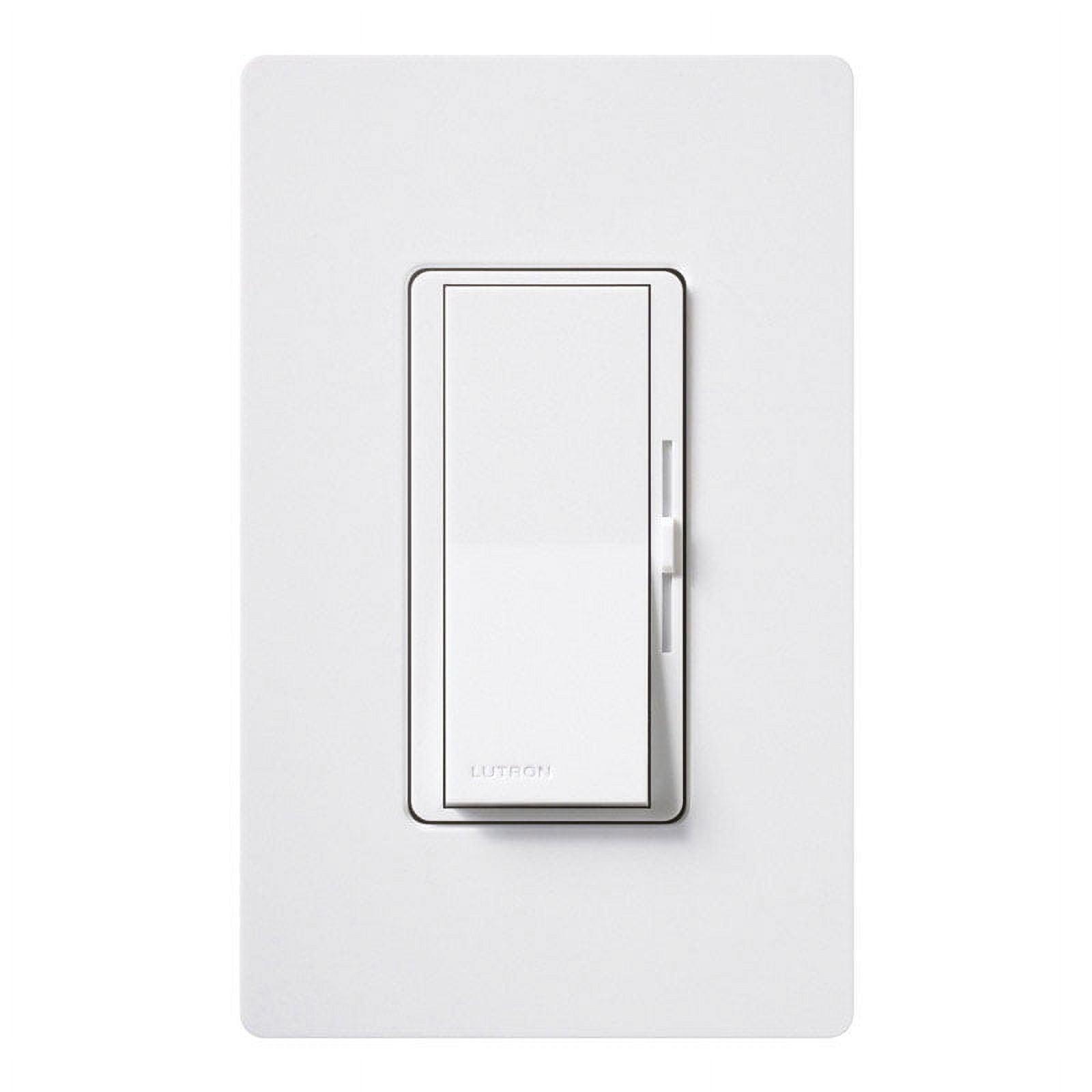 White Smart Rocker Dimmer Switch with Slide Control