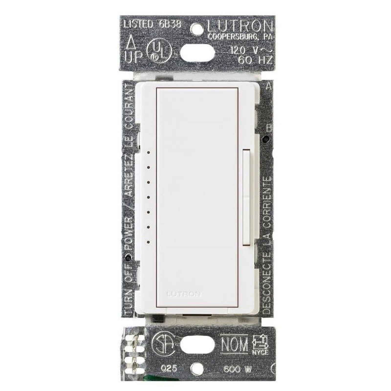 Lutron Maestro C.L Dimmer Switch for Dimmable LED, Halogen & Incandescent Bulbs, Single-Pole or Multi-Location, MACL-153M-WH