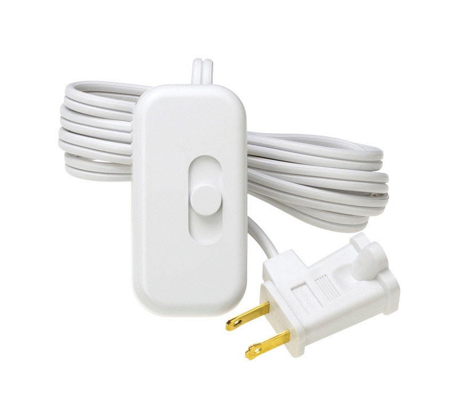 Lutron White Plug-In Single Pole Dimmer Slide Switch