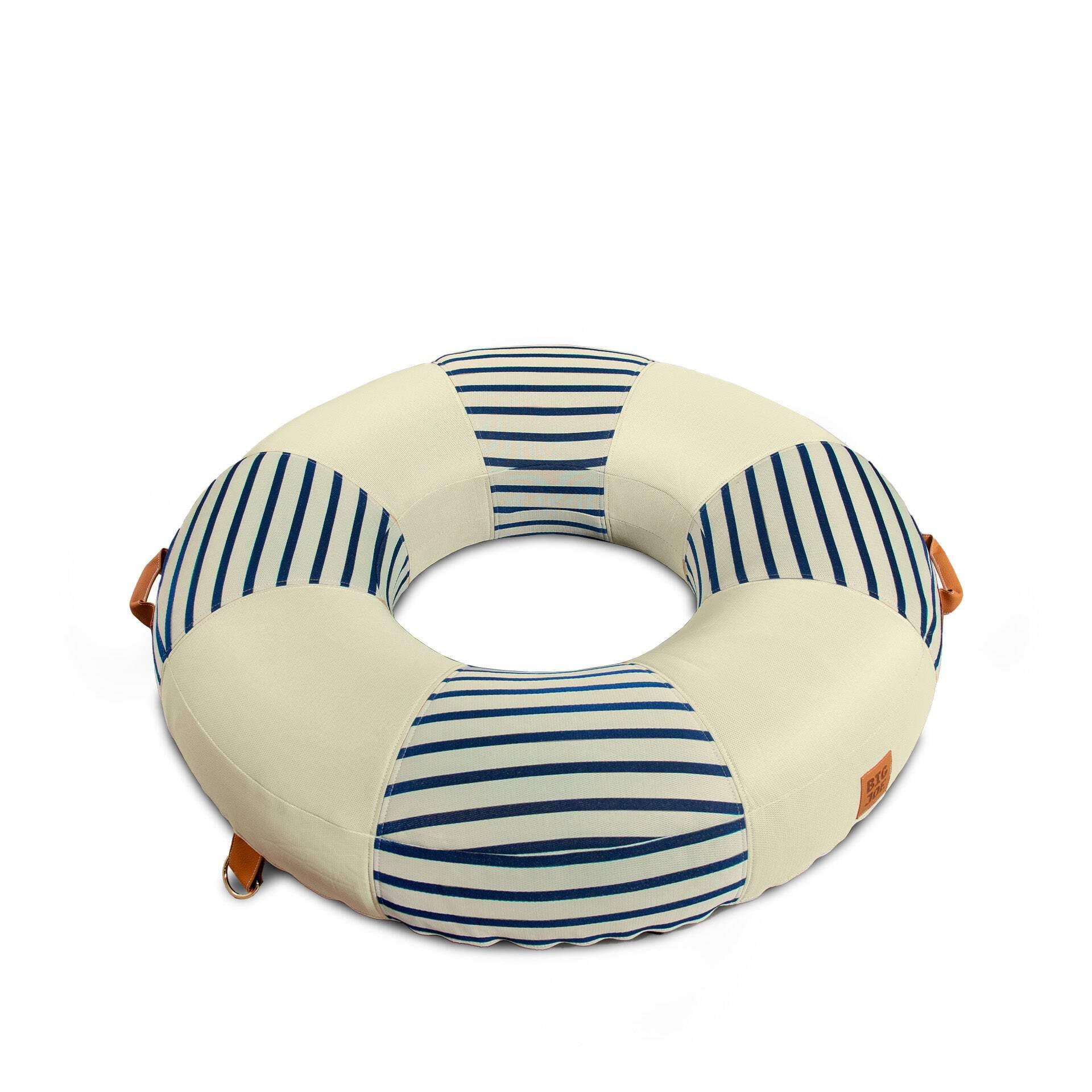 Big Joe Lux Ring Premium Pool Float, Cape Stripe, Durable UV Protected