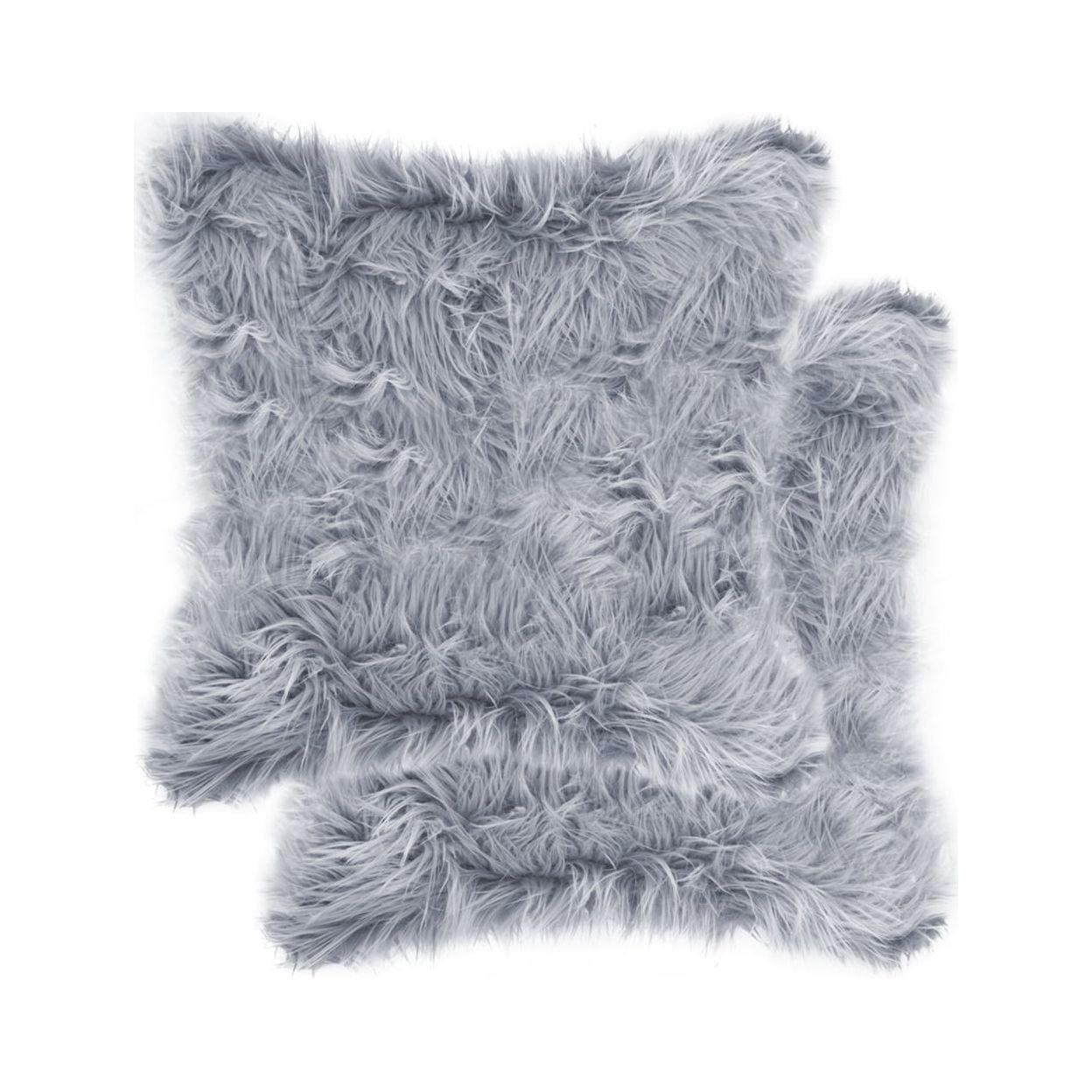 Belton Animal Print Faux Fur Throw Pillow (Set of 2)