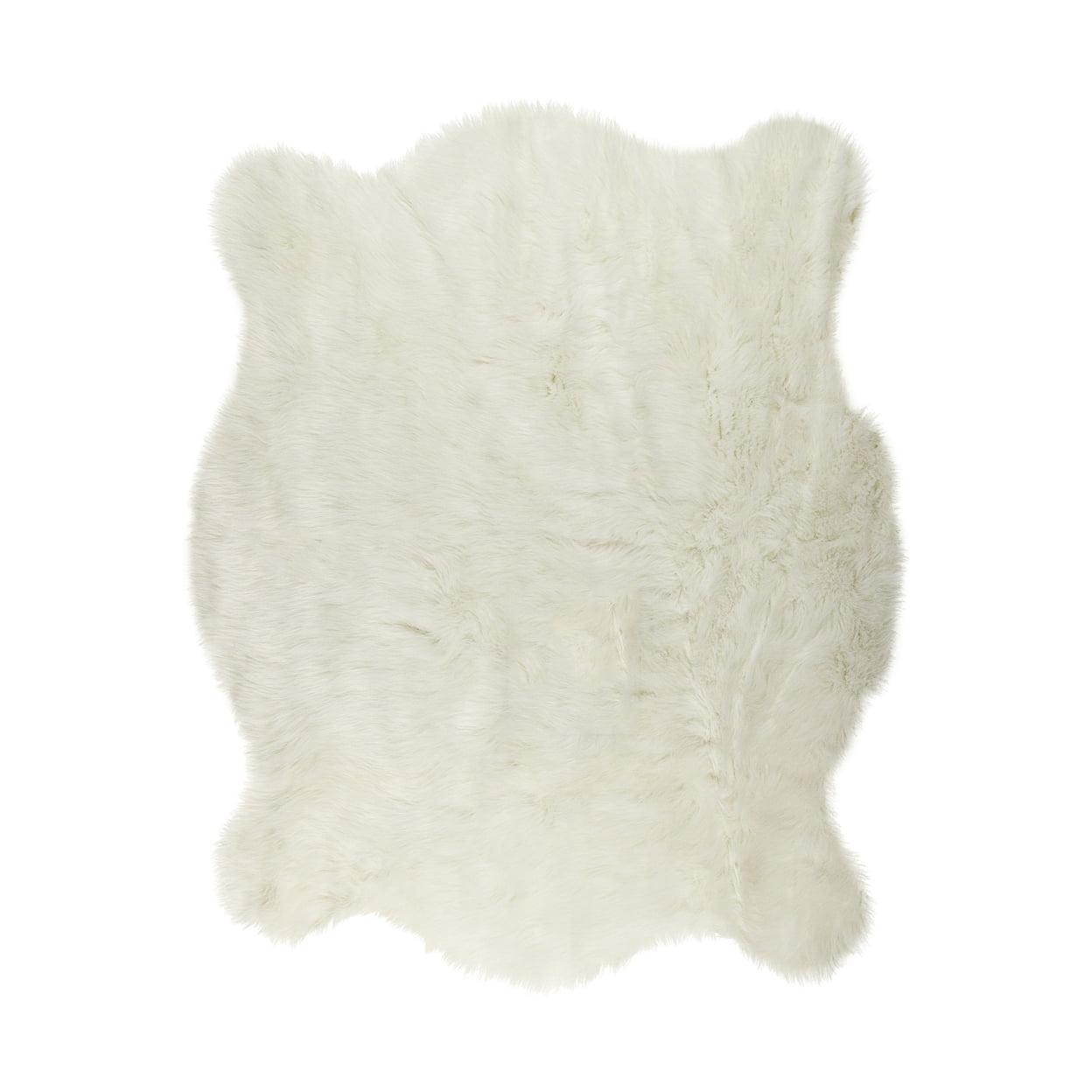 Luxe Classic Faux Hide Rug | Polar bear | 5.25'x7.5'