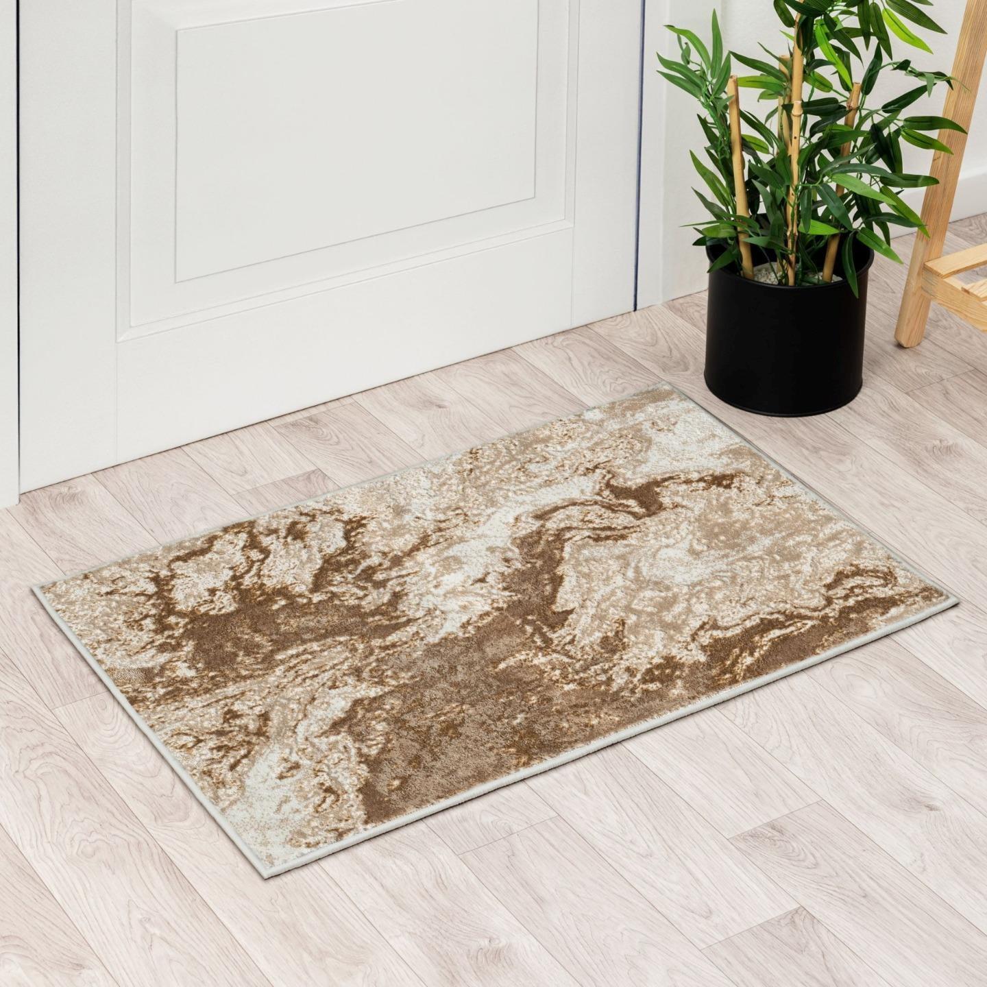 Luxe Weavers Marble Swirl Abstract Area Rug