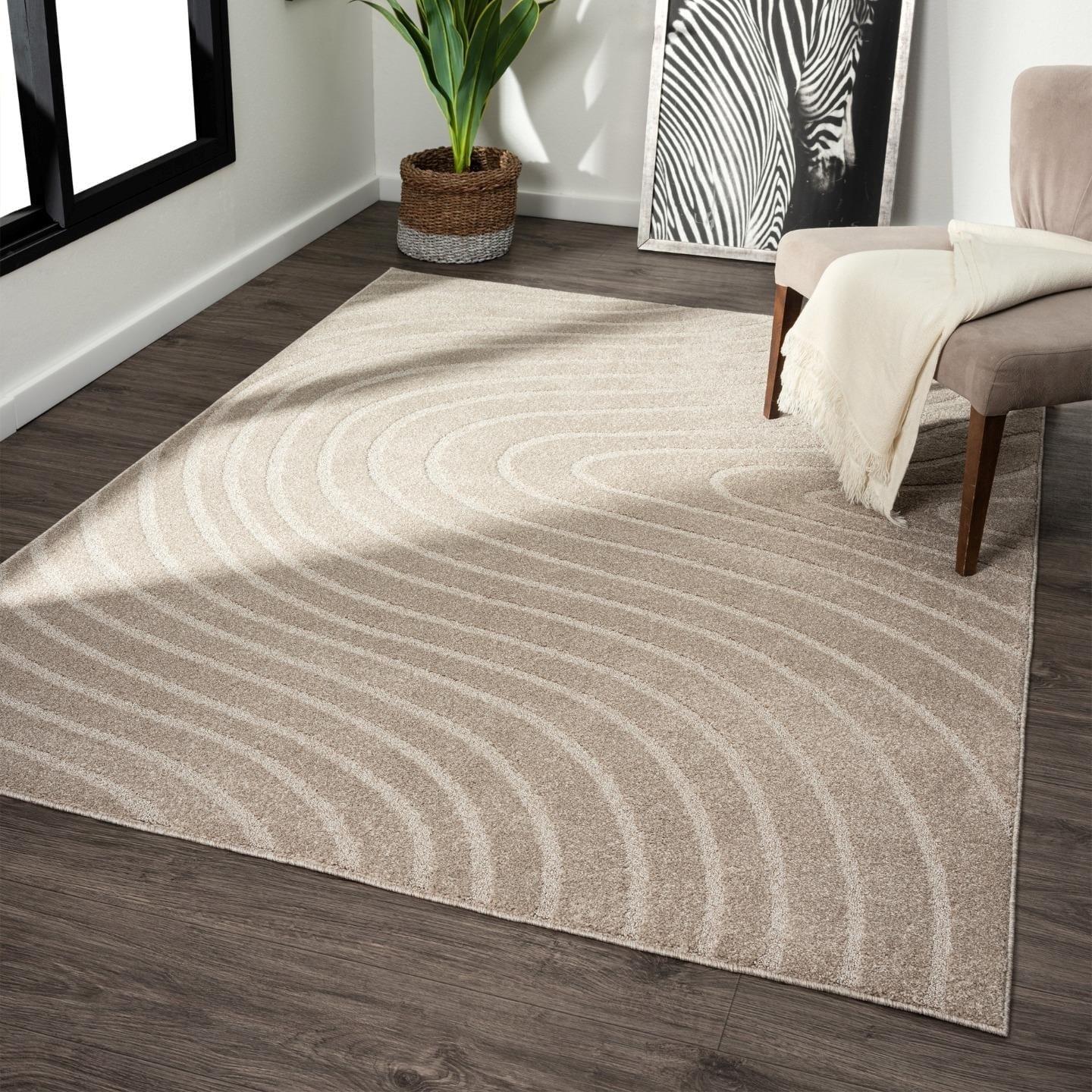 Luxe Weavers Modern Geometric Wave Area Rug