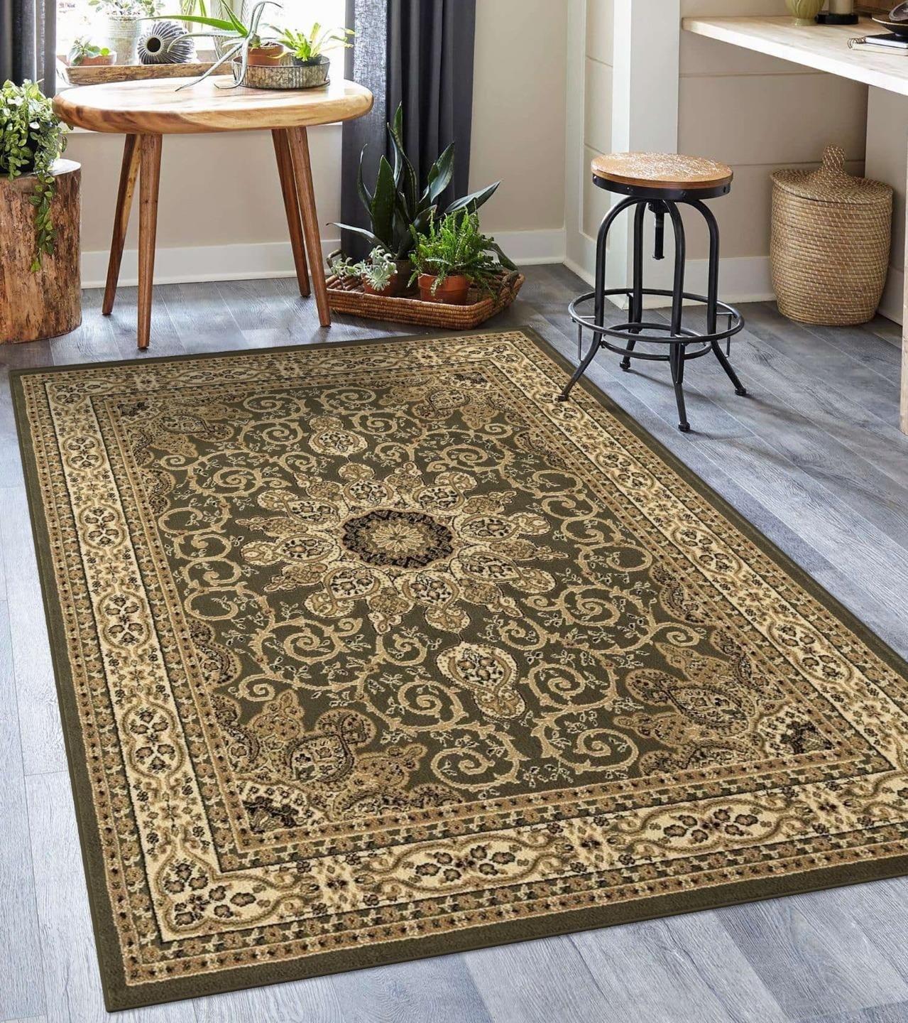 Luxe Weavers Oriental Floral Medallion Rug