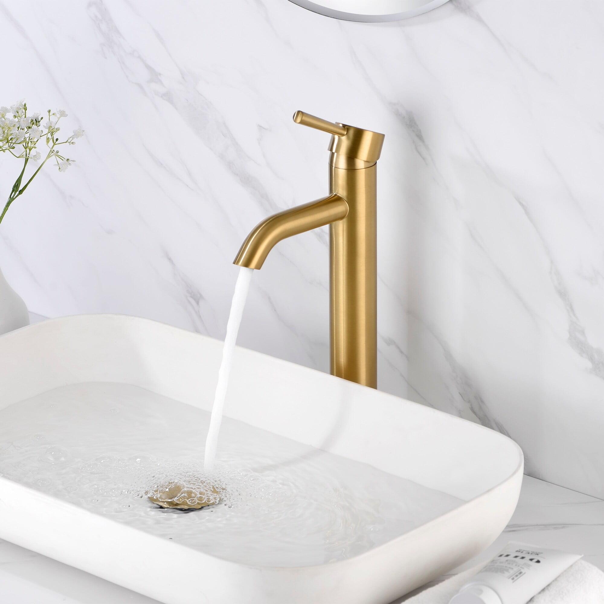 Vessel Sink Bathroom Faucet with Drain Assembly