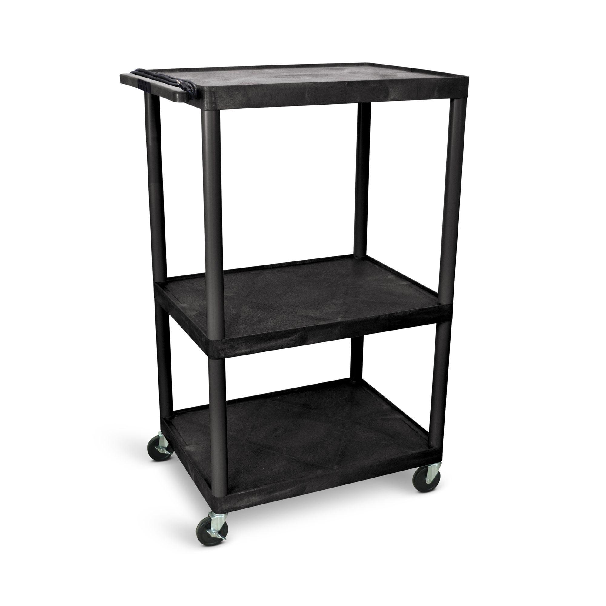 Tuffy High Low Priced Open Shelf Table AV Cart with Electric