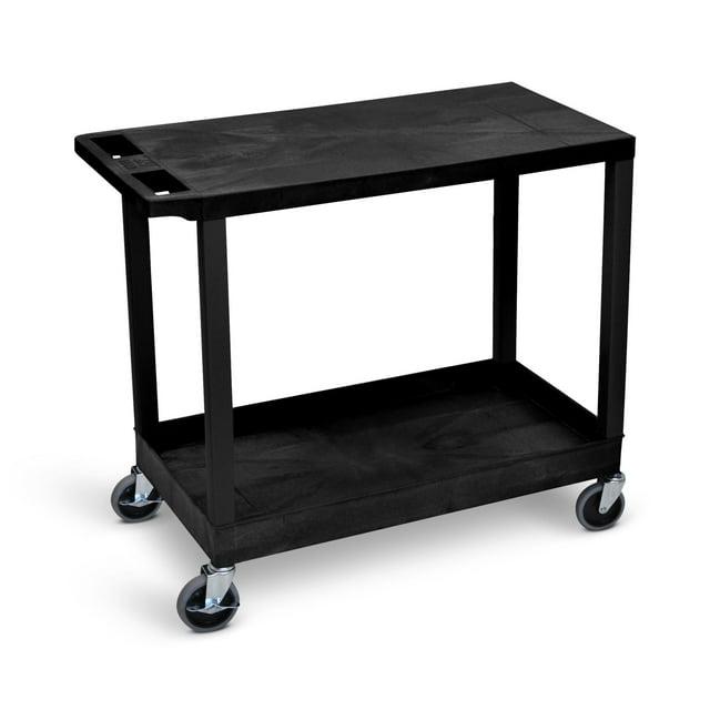 E Series Utility Cart with 1 Tub and 1 Flat Shelves