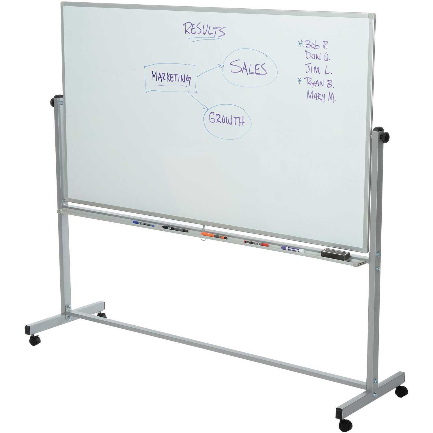 Inbox Zero Mobile Double Sided Magnetic Whiteboards - Multiple Sizes