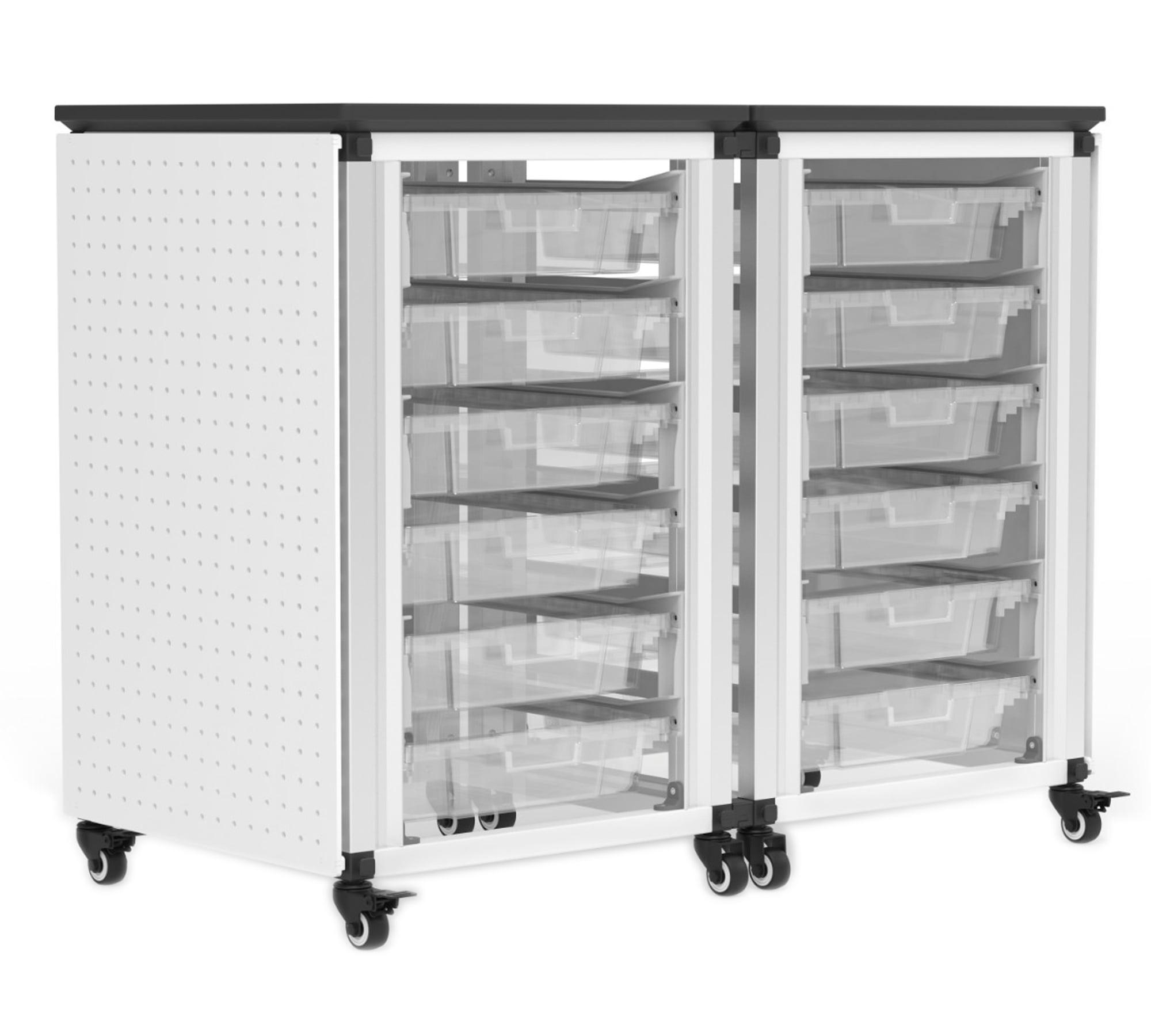 Luxor 6 Compartment Tote Tray Cart