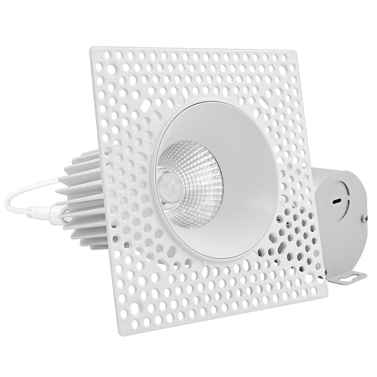 3'' White Aluminum Dimmable LED Recessed Lighting Kit