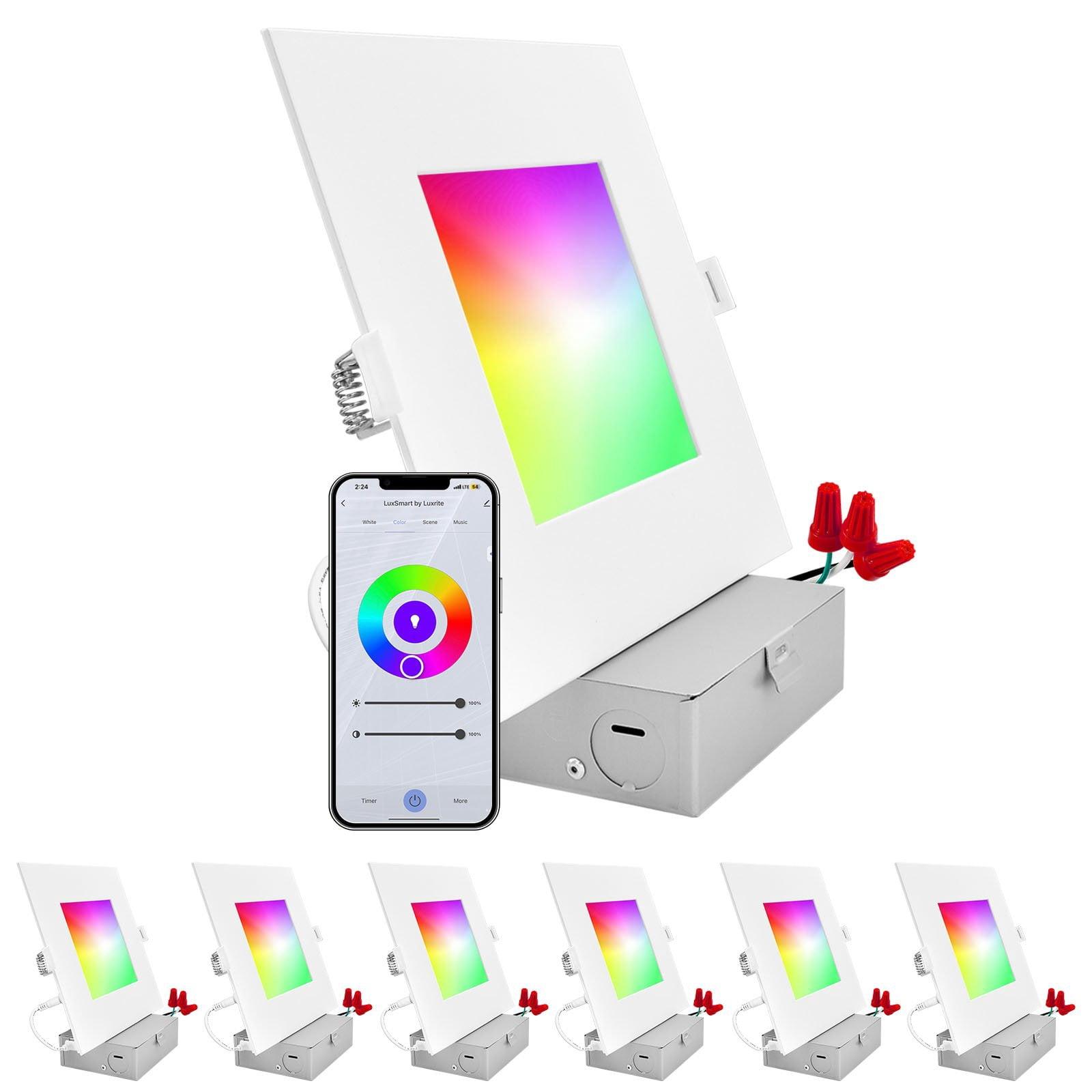 7.16'' Tunable Color Temperature Air-Tight IC Rated LED Canless Recessed Lighting Kit