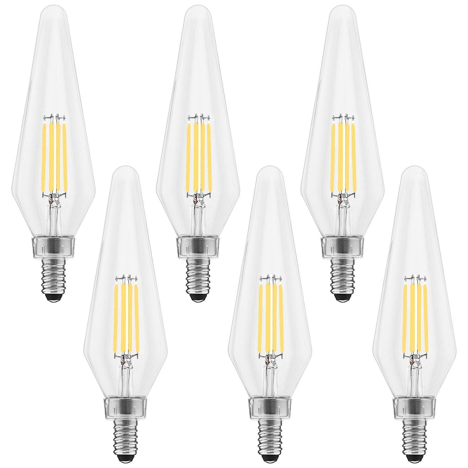 Equivalent C11 E12/Candelabra Dimmable LED Bulb