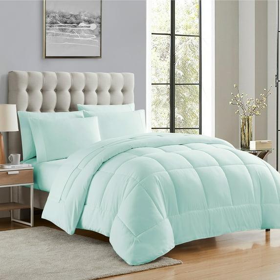 Sweet Home Collection All Season Bed-in-A-Bag 5pc/7pc Solid Color Comforter & Sheet Set Ultra Soft Bedding by Sweet Home Collection