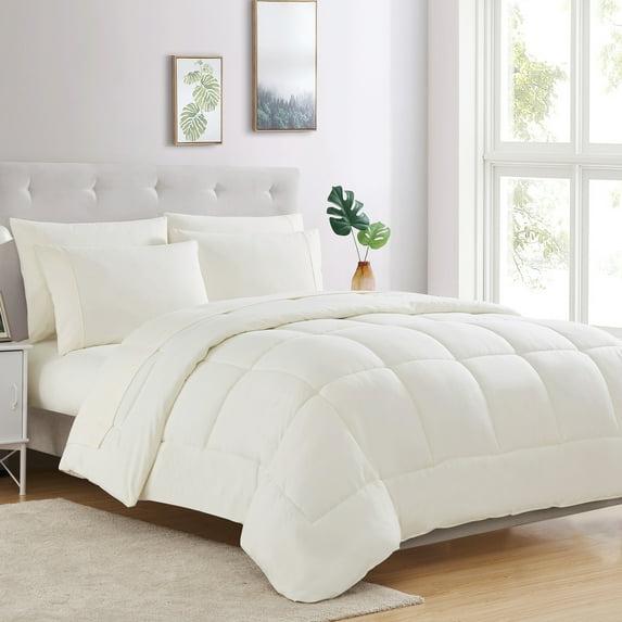 Sweet Home Collection All Season Bed-in-A-Bag 5pc/7pc Solid Color Comforter & Sheet Set Ultra Soft Bedding by Sweet Home Collection