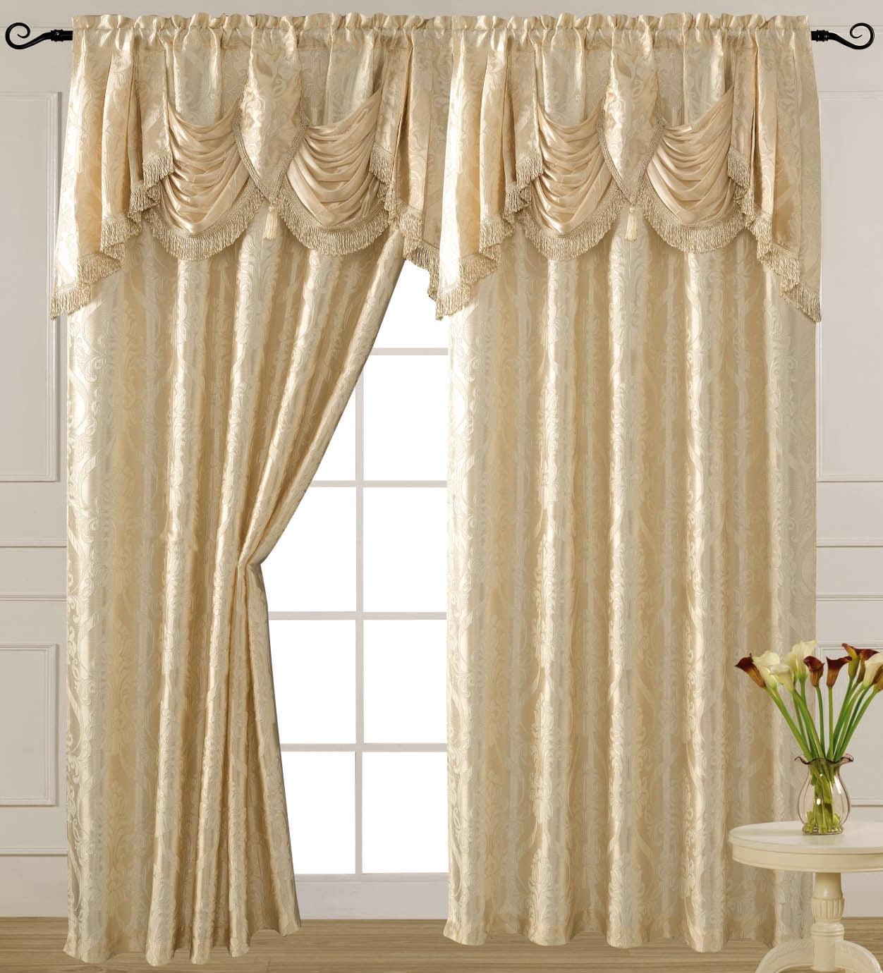 Venice Collections Polyester Room Darkening Curtain Single Panel