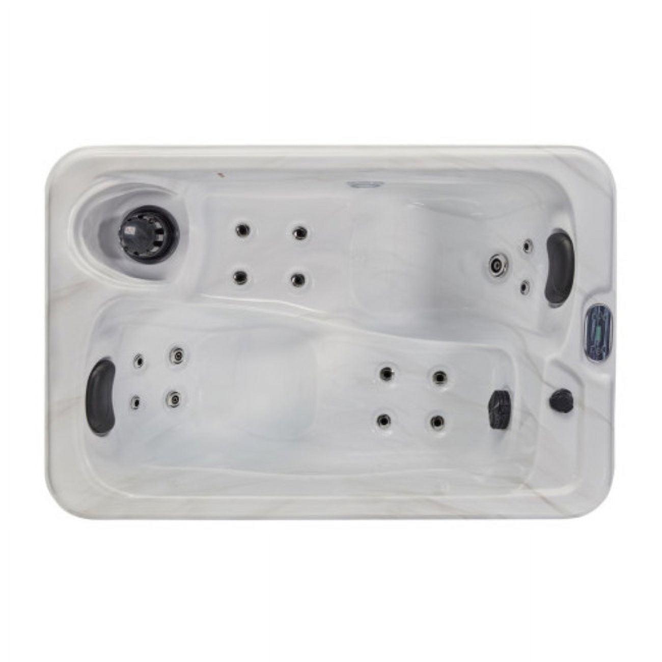 Glacier White 2-Person Electric Rectangle Hot Tub