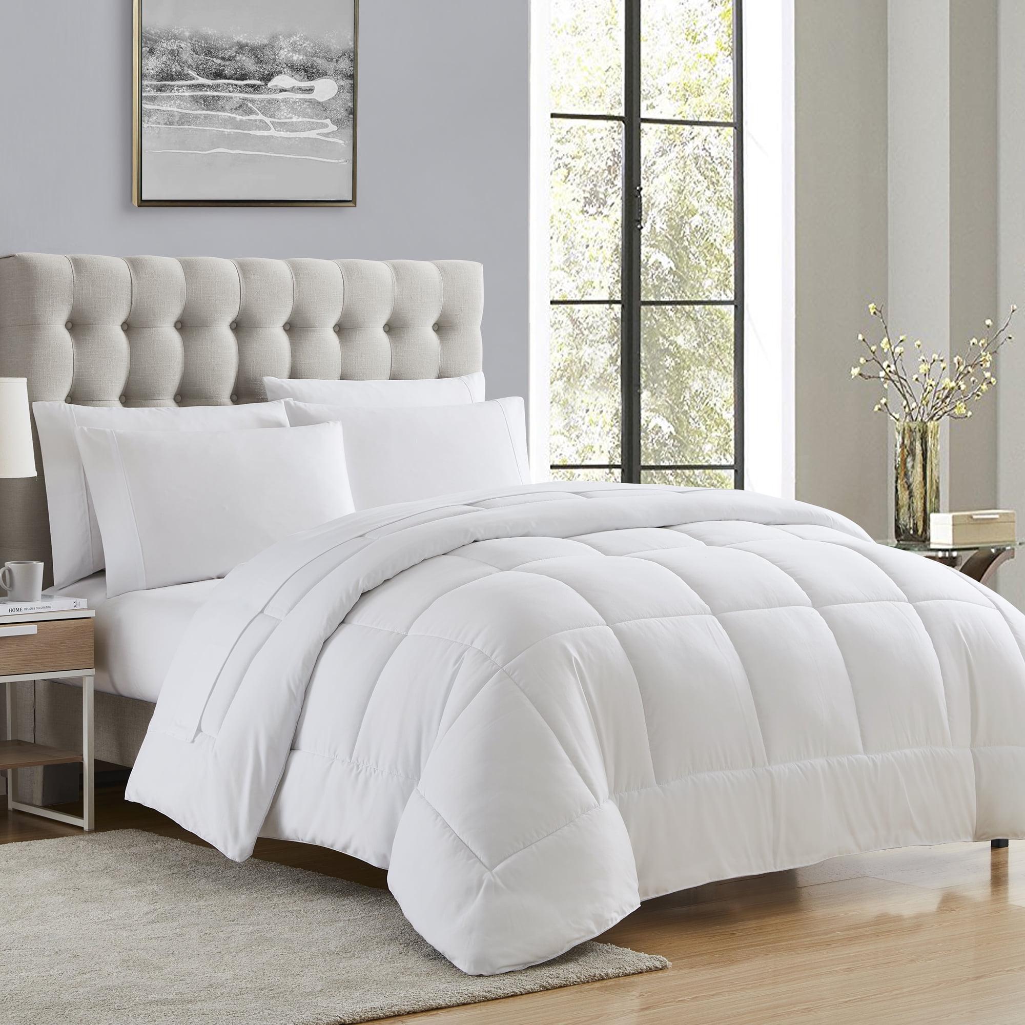 Luxury Alternative Solid Comforter and Sheet Set with Bonus Pillowcases