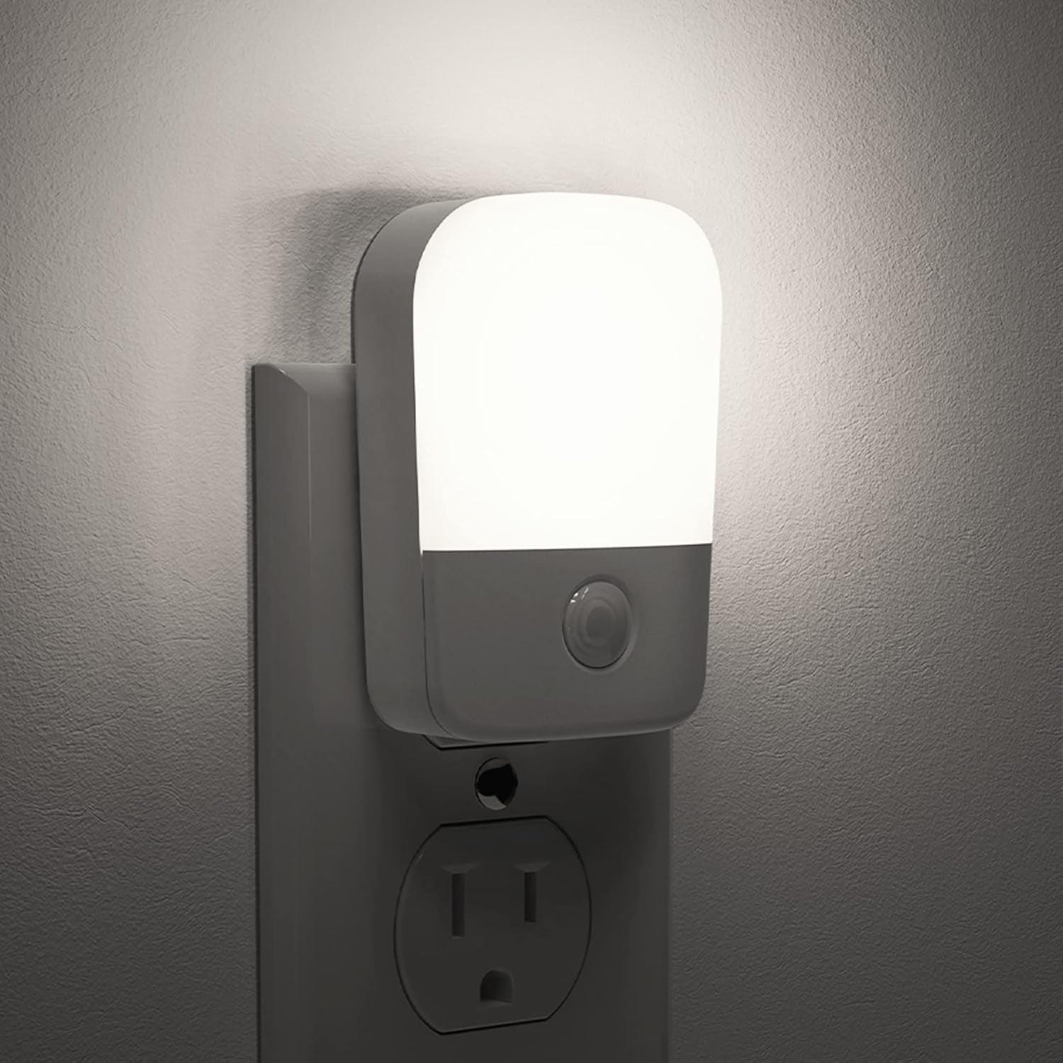 Daylight White Plug-In LED Nursery Night Light with Sensor