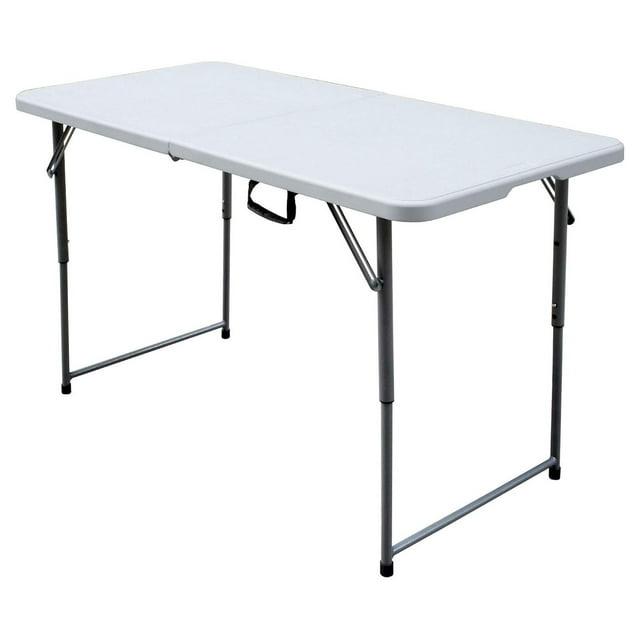 Open Box Plastic Development Group 48in Bi Fold Blow Molded Plastic Table