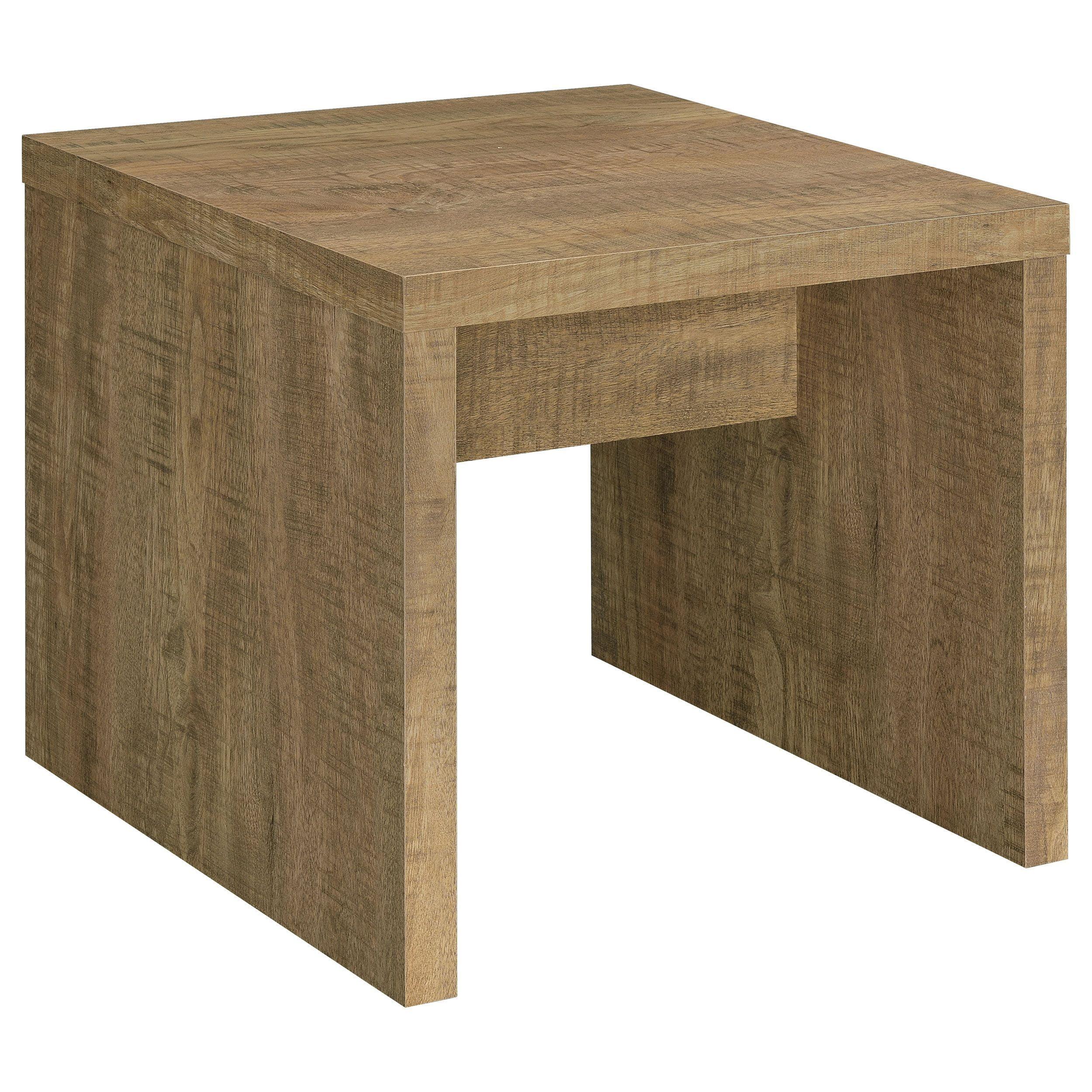 Coaster Lynette Farmhouse Square Wood End Table Mango