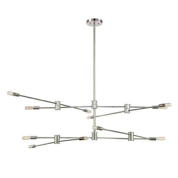 Savoy House Lyrique 12 - Light Chandelier in  Polished Nickel