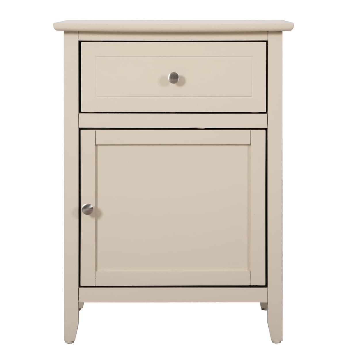 Passion Furniture Lzzy 1-Drawer Nightstand (25 in. H x 19 in. W x 15 in. D)