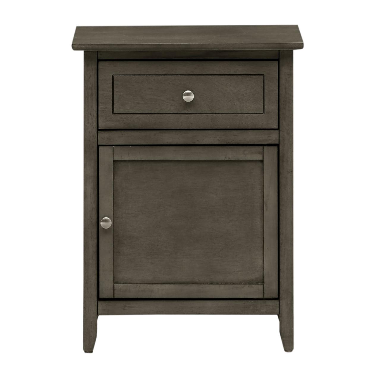 Passion Furniture Lzzy 1-Drawer Nightstand (25 in. H x 19 in. W x 15 in. D)