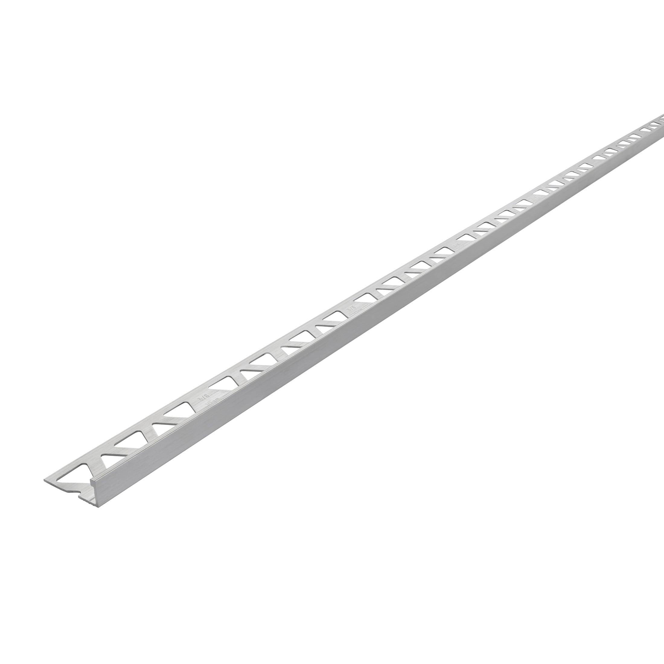 M-D Building Products 31397 3/8 in. x 96 in. Mill Aluminum Tile Edge